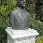 Bust of Hearn at Koizumi Yakumo Memorial Park