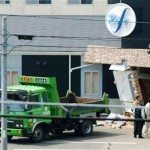 Ram-bam, no thank you ma'm: Vandals smash trucks into Saga sex shops