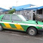 Side view of Nissan Cedric taxi in Fiji Side view of Nissan Cedric taxi in Fiji