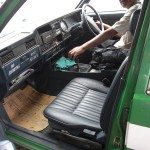 Interior of Nissan Cedric taxi in Fiji Interior of Nissan Cedric taxi in Fiji