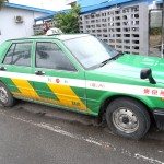 Side view of Nissan Cedric taxi in Fiji Side view of Nissan Cedric taxi in Fiji
