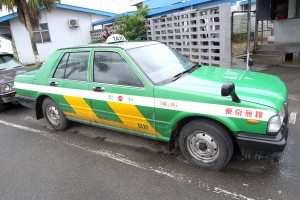 Side view of Nissan Cedric taxi in Fiji