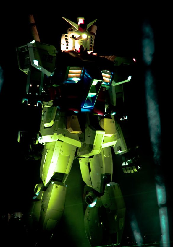 Giant Gundam robot model stands guard in Odaiba, Tokyo to commemorate the 30th anniversary of the 'Mobile Suit Gundam' anime series Giant Gundam robot model stands guard in Odaiba, Tokyo to commemorate the 30th anniversary of the 'Mobile Suit Gundam' anime series