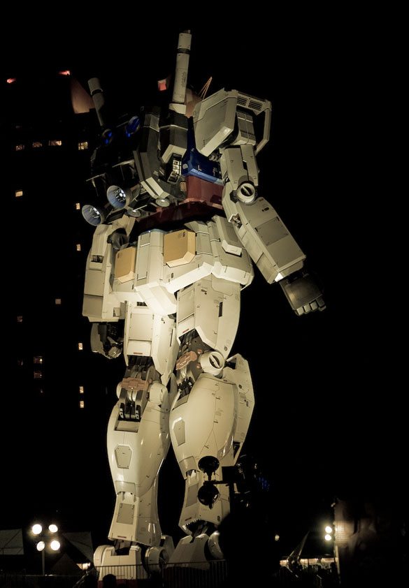 Giant Gundam robot model stands guard in Odaiba, Tokyo to commemorate the 30th anniversary of the 'Mobile Suit Gundam' anime series Giant Gundam robot model stands guard in Odaiba, Tokyo to commemorate the 30th anniversary of the 'Mobile Suit Gundam' anime series