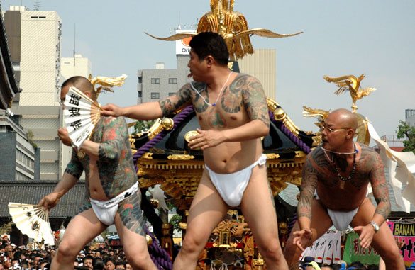 Colorful characters at the Sanja Matsuri in Asakusa Colorful characters at the Sanja Matsuri in Asakusa