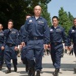 Right-wing groups at Yasukuni Shrine on August 15