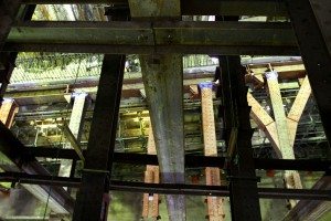 Representatives of railway operator Tokyu offered a glimpse at the ongoing underground construction project in Tokyo's Shibuya district that in 2012 will link the Tokyo Metro Fukutoshin Line with the Tokyu Toyoko Line.