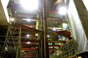 Representatives of railway operator Tokyu offered a glimpse at the ongoing underground construction project in Tokyo's Shibuya district that in 2012 will link the Tokyo Metro Fukutoshin Line with the Tokyu Toyoko Line.