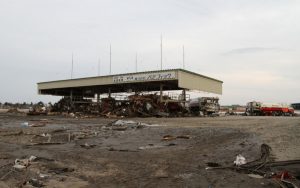Fuel storage area at Sendai Airport
