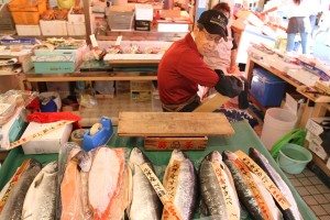 Morning market in Hakodate, Hokkaido