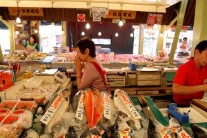 Morning market at Hakodate, Hokkdaido