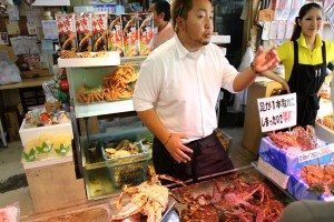 Morning market in Hakodate, Hokkaido