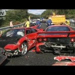 8 Ferrari sports cars wrecked in $4 million luxury pileup in Japan