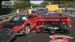 Ten people were taken to local hospitals for minor injuries