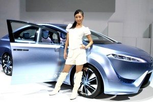 Toyota's FCV-R fuel cell vehicle at the Tokyo Motor Show 2011