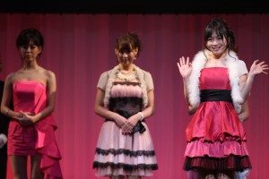 Nozomi Hazuki collects the Yukan Fuji media award at the Sky PerfecTV! Adult Broadcasting Awards 2012 that took place on February 14 at a hotel ballroom in Tokyo's Shinagawa district.
