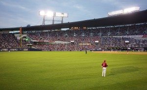 The view from left field