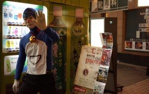 Superhero in action