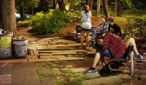 In the park