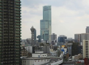 The 300-meter Abeno Harukas skyscraper in Abeno Ward, Osaka