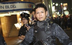 Ready for combat near Roppongi Crossing