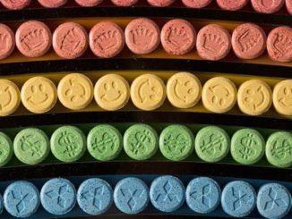 German police have accused two Japanese nationals of trafficking in illegal drugs, including MDMA (pictured above), on an underground internet site