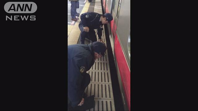 A man crawled under a train of the JR Keiyo Line at Ichikawa-Shiohama Station on Thursday