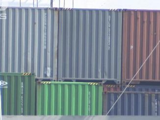 A 26-year-old dock worker was found crushed to death during the loading of containers at the Port of Yokohama on Monday