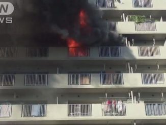 Tokyo police arrested a man after a fire erupted inside his residence in Edogawa Ward