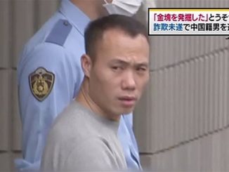 Tokyo police have accused a Chinese national of attempting to sell 17 kilograms of fake gold