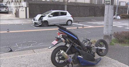 The scene of the accident in Machida