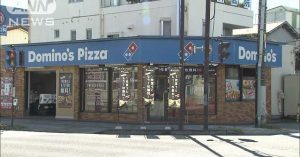 Two thieves robbed a Domino's Pizza outlet in Mito City early Friday