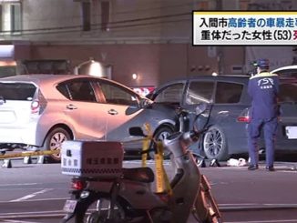 Saitama police arrested an elderly woman following an accident in a parking lot in Iruma City resulted on one fatality and five injuries