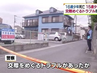 Saitama police in Soka City