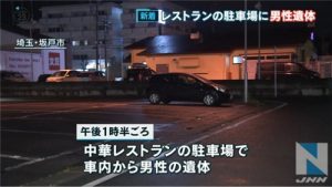 The parking lot in Sakado City