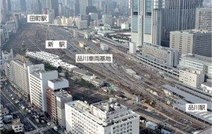 The new Yamanote Line staiton will be between Tamachi and Shinagawa