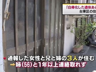 Skeletal remains have been found in a residence in Taito Ward