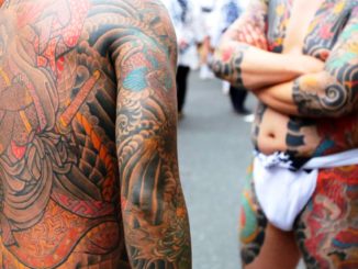 Members of Japan's organized crime syndicates are known for the their colorful irezumi tattoos