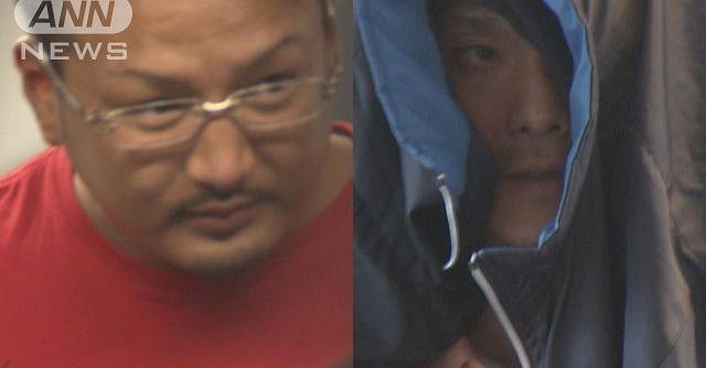 Yamaguchi-gumi members Masahito Hirano (left) and Satsuki Iwatani