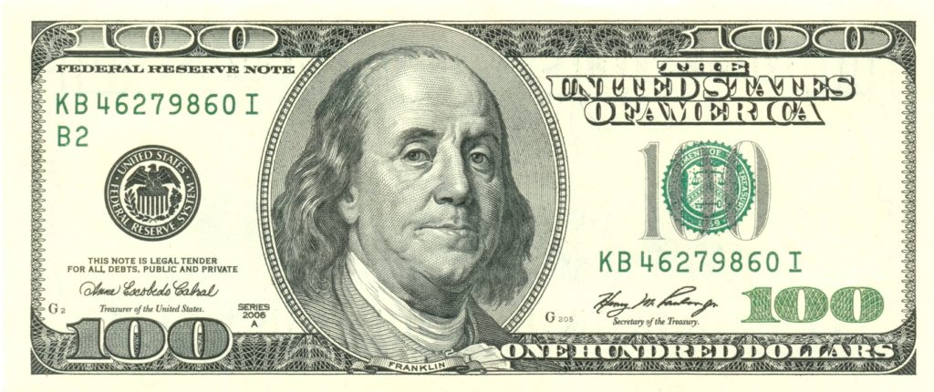 U.S. $100 bill