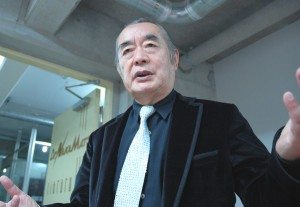 Dr. Nakamats outside the library Dr. Nakamats outside the library