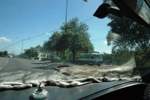 Inside the taxi of Paul Egan