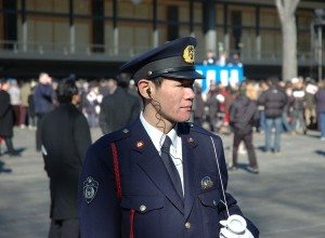 Officer in nice suit