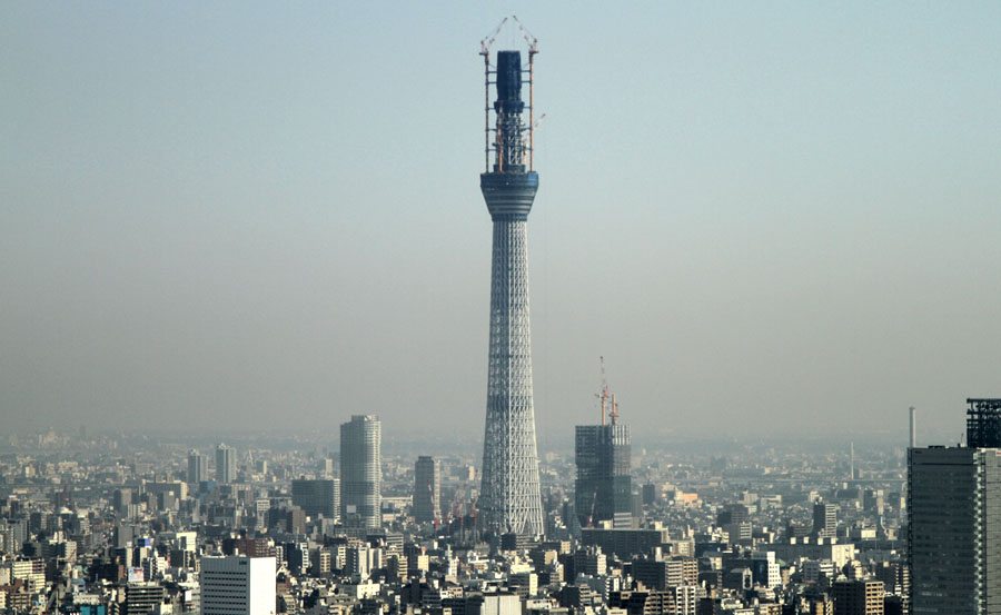 Tokyo Sky Tree at nearly 500 meters