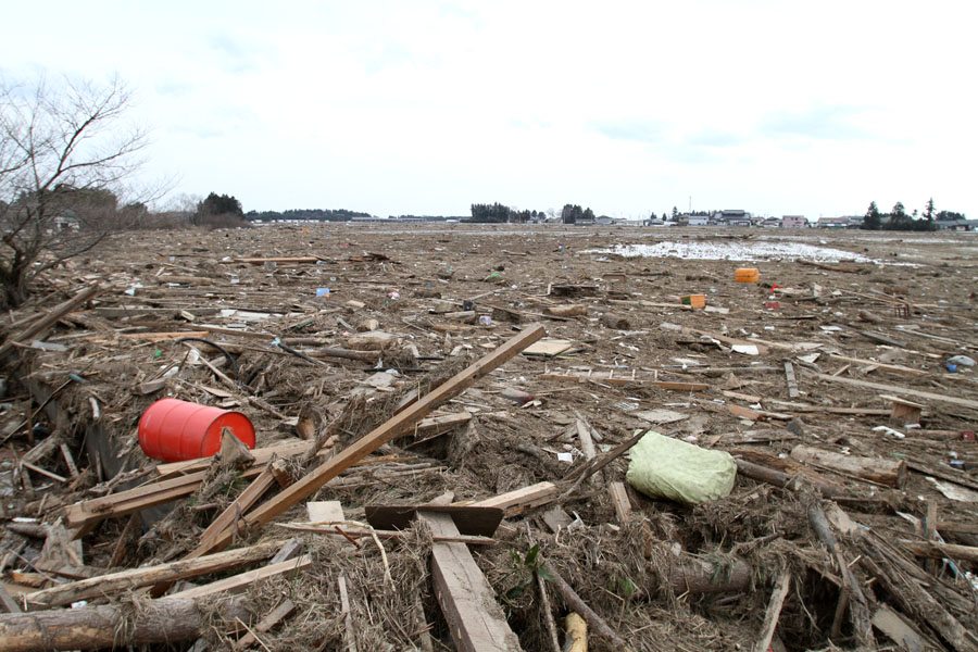 Near the edge of the the tsunami's path in Wakabayashi Ward