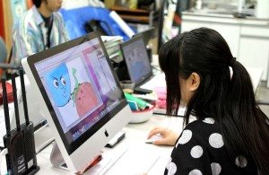 Artists inside Manga Artists Network in Arakawa Ward
