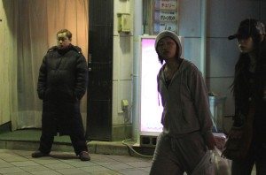 On the street