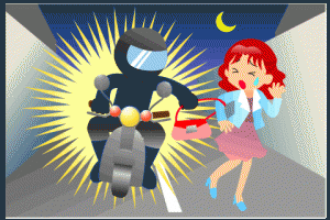 The victim said that the thief was wearing only a pink brassiere