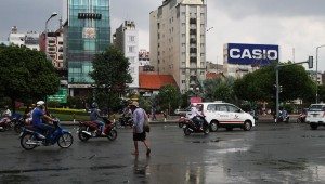 Crossing the street