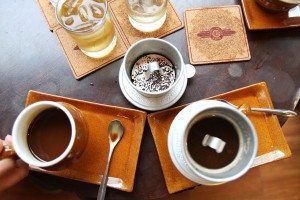 At the coffee shop
